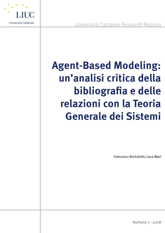 cover Università Cattaneo Research reports  n.3